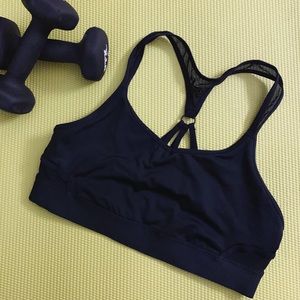 Champion Black Sports Bra Black